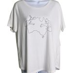 The Art Anthropologie Cassandra Anderson Australia Graphic T Shirt L 100 Cotton White Size L Photo 1