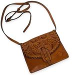 Patricia Nash The Lanza Crossbody Bag Tooling embossed leather Purse Photo 0