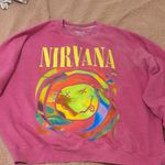 Urban Outfitters Pink Nirvana Graphic Sweatshirt Photo 0