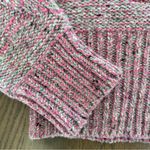 3.1 Phillip Lim Mock Neck Cropped Sweater in Pink, Grey, Silver Size Medium Photo 3