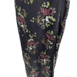 Urban Outfitters Mikayla Floral Midi Dress Cat Print Satin Black Size Small Photo 7