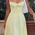 House Of CB  size M PLUS CUP  'Carmen' Buttercup‎ Bustier Sundress yellow NWOT Photo 0