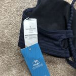 Cupshe  Dark Blue Wired Crossback Lace Up Swim Bikini Top Size S Photo 3