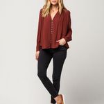Free People Canyon Rose Button Down Top Photo 5