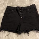 Madewell  High Rise Shorts size 30 excellent condition color black jeans Photo 8