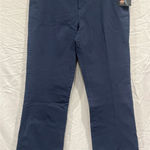 Dickies  Women’s 14/32 Bootcut Twill Stretch Pants Navy Blue Tummy Panel Photo 0