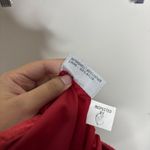 G III Leather Fashions Red Suede Leather Vintage Mini Skirt Sz 8 Photo 5