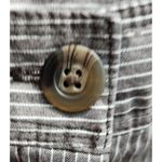 kim rogers  Striped Career Pants High Waist‎ Button Accent Size 14 Photo 1