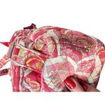 Vera Bradley Quilted "Rosey Posies" Red Backpack Handbag Bohemian Floral Photo 5