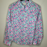 Lilly Pulitzer Sea View Linen Button Down Top in Hottie Dottie Size XS Photo 0