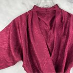 4SI3NNA Jolene Mock Neck Blouson Long Balloon Sleeve Ruched Mini Dress Party XS Pink Photo 8