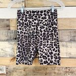 Good American  Cheetah Biker Shorts Size Medium Photo 1