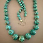 Chic Turquoise AIL Beaded Southwestern Necklace Sterling Silver Blue Photo 4