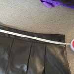 Missguided Black Leather Look Skorts Size 4 Photo 7