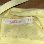 Woman’s Colsie Yellow Lace Lattice Crop Camisole Size1X Size 1X Photo 5