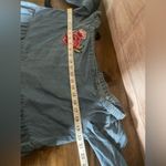 Ana A New Approach Denim Cotton Off Shoulder Floral Embroidered Top, Size medium Photo 11