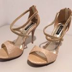 Champagne Heels Gold Size 8.5 Photo 0