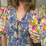 Floral embroidered boho top Medium Pink Photo 1