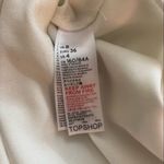 Topshop  Long sleeve Cinched Waist Mini Dress White sz 4 NWT Photo 7