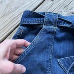 Spanx  Women's Blue Denim Tie Waist Shorts Size M Photo 2