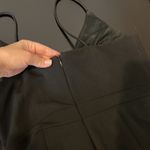 BHLDN Lyra V-Neck Faux-Wrap Crepe Midi Dress, black, size 6 Photo 12