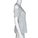Old Navy  Shirt Womens‎ Medium White Polka Dots Off Shoulder Flowy Ruffle Casual Photo 1