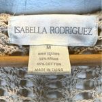 Isabella Rodriguez  | Medium | Beige Crochet Knit Ramie / Cotton Cardigan Sweater Photo 1