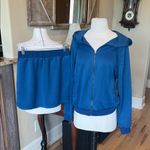 Matching Set Navy Blue Zip Hoodie Skort New Photo 2