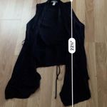 Ambiance apparel Lightweight Sleeveless Open Front Cardigan size small Tunic Top Black Photo 4