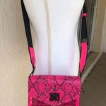 Betsey Johnson Neon Pink Flap Crossbody purse handbag Photo 0