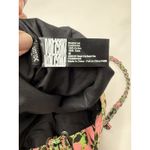 Volcom 2000s Pink Green Floral Large Tote Bag Chain Handles Hobo Beach Casual Photo 5