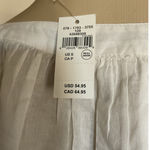 Aerie  Natural Crochet Button Shirt Women’s S Boho Peasant Blouse Lace Ruffle Photo 9