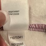 Victoria's Secret  White Purple Pink Slouchy Pullover Sweatshirt Wide Neck Top M Photo 8