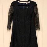 Solitaire NWT Blue and Black Lace Mini Dress Photo 0