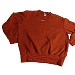 Nike  Orange Athletic Athleisure Lounge Logo Sweat Shirt Y2K Style Streetwear XS Photo 0