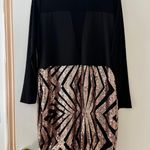 Red Dot Boutique Sequin Dress Sz 3X Black Photo 2