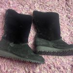 Stuart Weitzman  Suede Faux Fur Calf Snow Boots black size 9.5 Photo 3