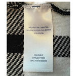 IZOD  BLACK WHITE‎ CHECKERED CONTRAST CARDIGAN JACKET WOMEN'S SIZE SMALL Photo 5