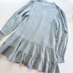 Rachel Parcell NEW Gauze V-neck Dress Navy Chambray Photo 3