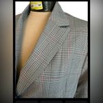 Bandolino Stretch Plaid Blazer Women’s Size 14 Photo 3