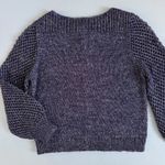 Tommy Bahama NWT  Shimmer Balloon Sleeve Island Navy Blue Wool Blend Sweater Photo 1