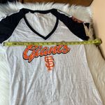 Genuine Merchandise  Campus Lifestyle San Francisco Giants Burnout V Neck Top Siz Photo 3