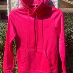Adidas WOMENS SMALL PINK HOODED 2 POCKET THUMB LOOPS PULLOVER SWEATSHIRT Photo 0