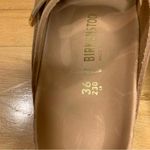 Birkenstock Arizona Big Buckle Slide Sandals in Antique Cognac Leather - Size 36 Photo 5