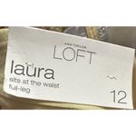 Ann Taylor Loft Laura Size 12 Yellow Wide Leg Dress Pants Photo 5