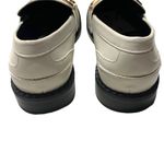 ZARA NEW  Low Heel Chain Loafers 39 White Photo 5