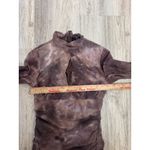 Akira  Tie Dye Ruched Mock Neck Keyhole Long Sleeve Mini Dress M Photo 4