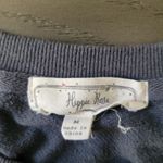 Hippie Rose  cropped sweatshirt with eyelet details on sleeves.  M Photo 2