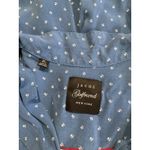 Jachs Girlfriend Blue White Dot Short Sleeve Button Up Shirt Top XL Womens Photo 4