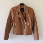 7 For All Mankind Camel Moto Biker Jacket Photo 0